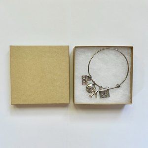 Camera/Travel Charm Bracelet Bangle - NEW - Photography Gift